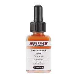 Schmincke Aero Color Akrilik Mürekkep 28 ml 205 Red Orange - 1