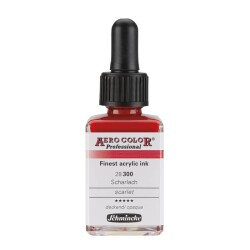 Schmincke Aero Color Akrilik Mürekkep 28 ml 300 Scarlet - 1