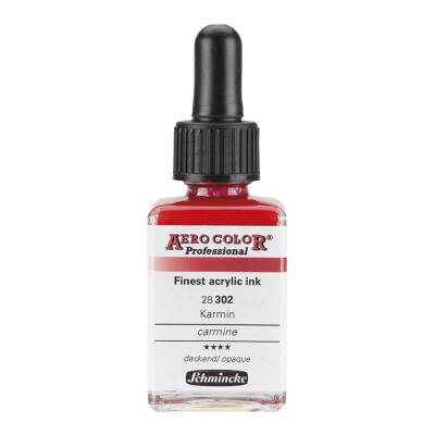 Schmincke Aero Color Akrilik Mürekkep 28 ml 302 Carmine - 1