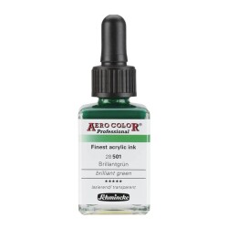 Schmincke Aero Color Akrilik Mürekkep 28 ml 501 Brilliant Green - 1