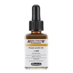 Schmincke Aero Color Akrilik Mürekkep 28 ml 600 Gold Ochre - 1