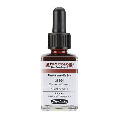 Schmincke Aero Color Akrilik Mürekkep 28 ml 604 Burnt Sienna - 1