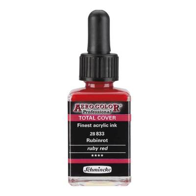 Schmincke Aero Color Akrilik Mürekkep 28 ml 833 Ruby Red - 1