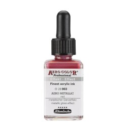 Schmincke Aero Color Akrilik Mürekkep 28 ml 903 Aero Metallic Red - 1