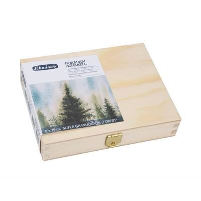 Schmincke Horadam Aquarell Super Granulation Sulu Boya Seti Forest 5 x 15 ml Ahşap Kutu - 2