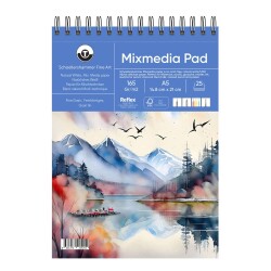 Schoellershammer Mix Media Pad Çok Amaçlı Sanatsal Defter 165 gr A5 25 yp - 1