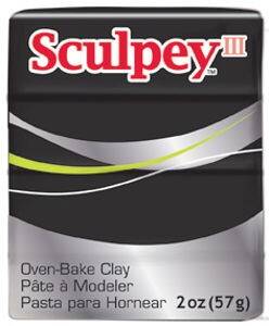 Sculpey III Polimer Kil 57 gr 042 Black (Siyah) - 1