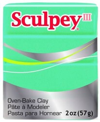 Sculpey III Polimer Kil 57 gr 538 Teal Pearl - 1