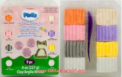 Sculpey Pluffy Pastel Polimer Kil Seti 8 Renk + Ebeşuar - 1