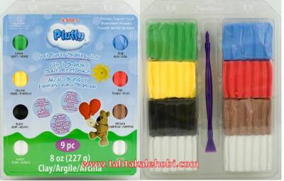 Sculpey Pluffy Primer Polimer Kil Seti 8 Renk + Ebeşuar - 1