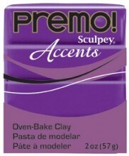 Sculpey Premo Accents Polimer Kil 57 gr 5031 Purple Pearl - 1