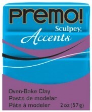 Sculpey Premo Accents Polimer Kil 57 gr 5040 Blue Translucent - 1