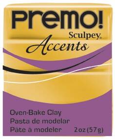 Sculpey Premo Accents Polimer Kil 57 gr 5055 18Karat Gold - 1