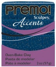 Sculpey Premo Accents Polimer Kil 57 gr 5059 Blue Granite - 1