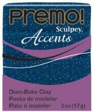 Sculpey Premo Accents Polimer Kil 57 gr 5059 Blue Granite - 1