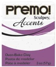 Sculpey Premo Accents Polimer Kil 57 gr 5061 White Granite - 1