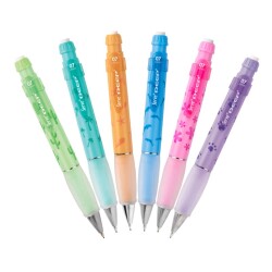 Serve Deep 0.7 mm Mekanik Kurşun Kalem Pastel Doğa Desenli 6'lı Set - 1