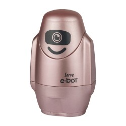 Serve E-Bot Silgili Kalemtraş METALİK ROSE - 1