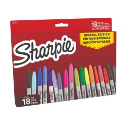 Sharpie Permanent Marker Kalem Fine Uç 18 Renk Special Edition - 1