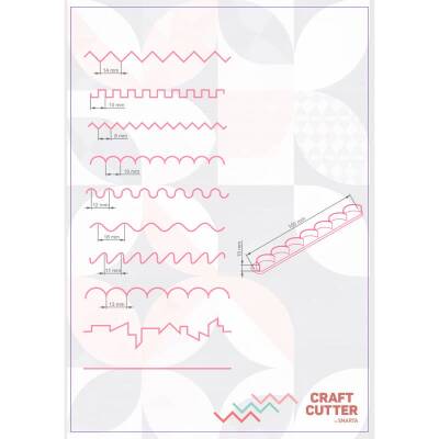 Smarta Craft Cutter Desenli Cetvel Kesiciler SK1017003 - 2