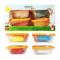 Smarta Kids Havayla Kuruyan Modelleme Hamuru 4'lü Set 70 gr x 4 Renk - 1