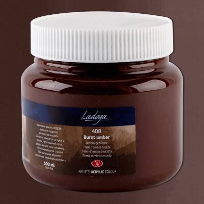 St. Petersburg Ladoga Akrilik Boya 500 ml 408 Burnt Umber - 1