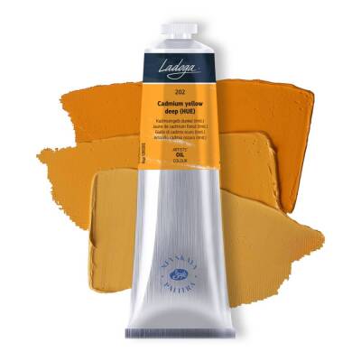 St. Petersburg Ladoga Yağlı Boya 120 ml 202 Cadmium Yellow Deep (Hue) - 1