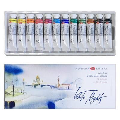 St. Petersburg White Nights Artists' Tüp Suluboya 12 Renk x 10 ml - 1