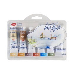 St. Petersburg White Nights Tüp Sulu Boya Palette of St. Petersburg 6 Renk x 10 ml 191392107 - 1