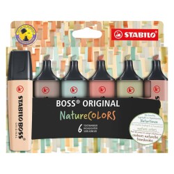 Stabilo Boss Nature Colors İşaretleme Kalemi 6'lı Set 70/6-2-2 - 1