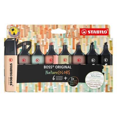 Stabilo Boss Nature Colors İşaretleme Kalemi 8'li Set 70/8-2-1 - 1