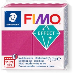 Staedtler Fimo Effect Polimer Kil 57 gr 21 Metallic Bordeaux - 1