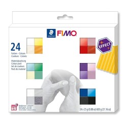 Staedtler Fimo Effect Polimer Kil Seti 24 Renk x 25 gr. - 1