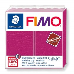 Staedtler Fimo Leather (Deri) Effect Polimer Kil 57 gr 229 Vişne - 1