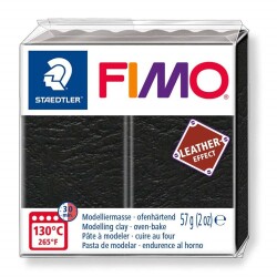 Staedtler Fimo Leather (Deri) Effect Polimer Kil 57 gr 909 Siyah - 1