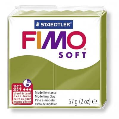 Staedtler Fimo Soft Polimer Kil 57 gr 57 Yeşil Zeytin - 1