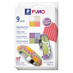 Staedtler Fimo Soft Polimer Kil Seti 8 Tenk x 25 gr + Metal Bilezik - 1