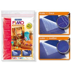 Staedtler Fimo Texture Sheets Doku Kalıpları CROCODILE / CALF LEATHER - 1