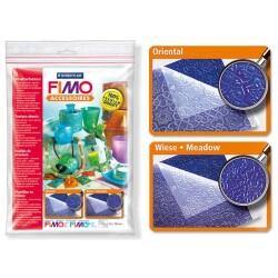 Staedtler Fimo Texture Sheets Doku Kalıpları FLOWERS / MODERN STYLE - 1