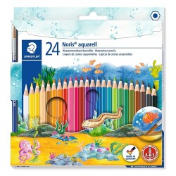 Staedtler Noris Aquarell Kuru Boya 24 Renk - 1