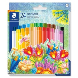 Staedtler Noris Jumbo Yağlı Pastel Boya 24 Renk - 1