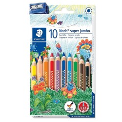 Staedtler Noris Super Jumbo Altıgen Kuru Boya 10 Renk - 1