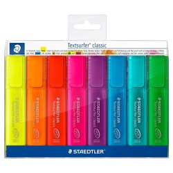 Staedtler Textsurfer Classic Fosforlu Kalem 8 RENK SET - 1