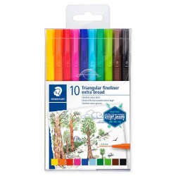 Staedtler Triplus Broadliner Kalem 0.8mm 10 Renk Set - 1