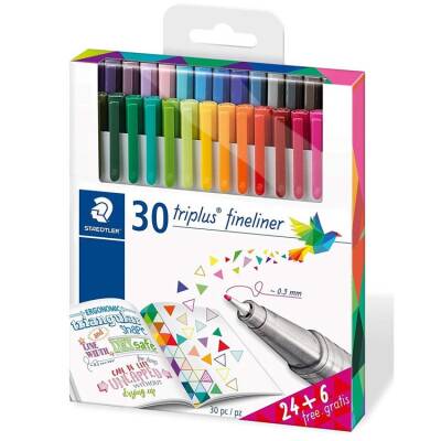 Staedtler Triplus Fineliner Kalem 0.3mm 30 RENK SET - 1