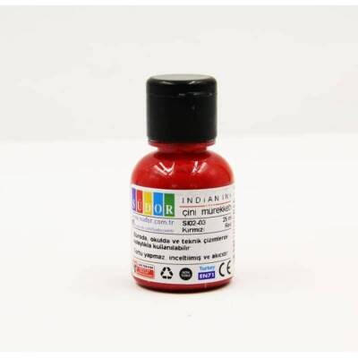 Südor Çini Mürekkebi 25ml Kırmızı - 1