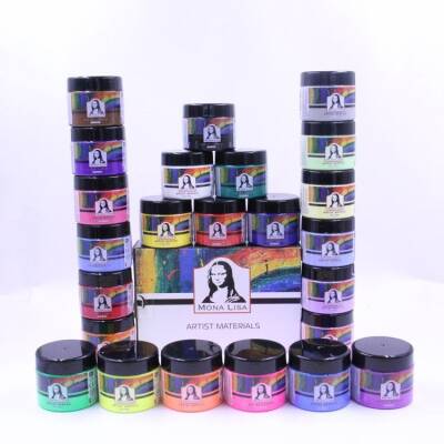 Südor Mona Lisa Akrilik Boya 24 Renk x 125 ml Ana + Ara + Pastel + Neon Renkler - 1