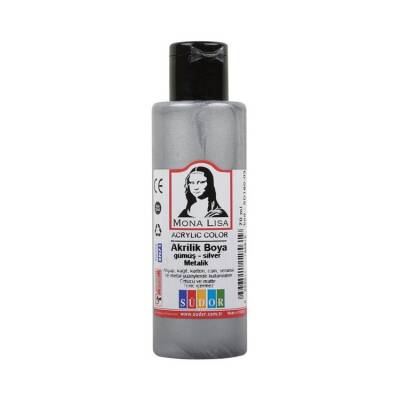 Südor Mona Lisa Akrilik Boya 70 ml Metalik Gümüş - 1