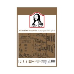 Südor Mona Lisa Eskiz Defteri Kraft Telli A4 120 gr 50 yp - 1