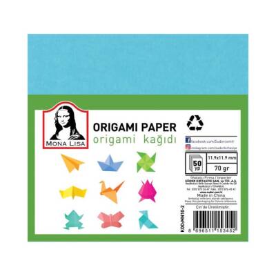 Südor Mona Lisa Origami Kağıdı 11.9x11.9 cm 50 yaprak - 1